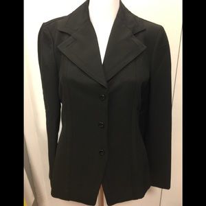 Beautiful Ellen Tracy Black Blazer 6 Like New